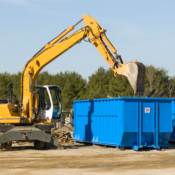 can i choose the location where the residential dumpster will be placed in Brookside Colorado